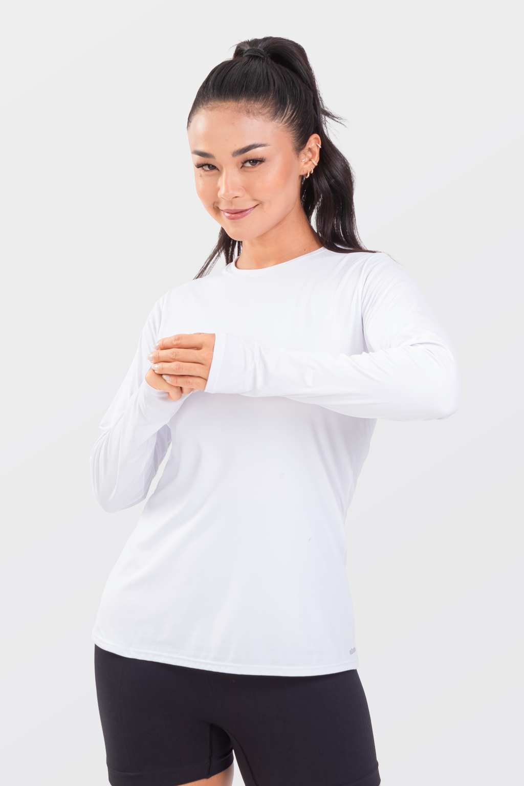 Camiseta Feminina Runner Básica Manga Longa