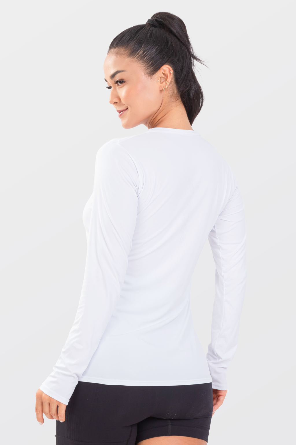 Camiseta Feminina Runner Básica Manga Longa