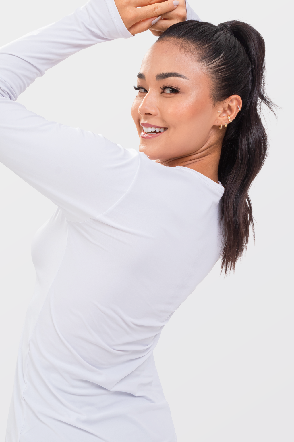 Camiseta Feminina Runner Básica Manga Longa