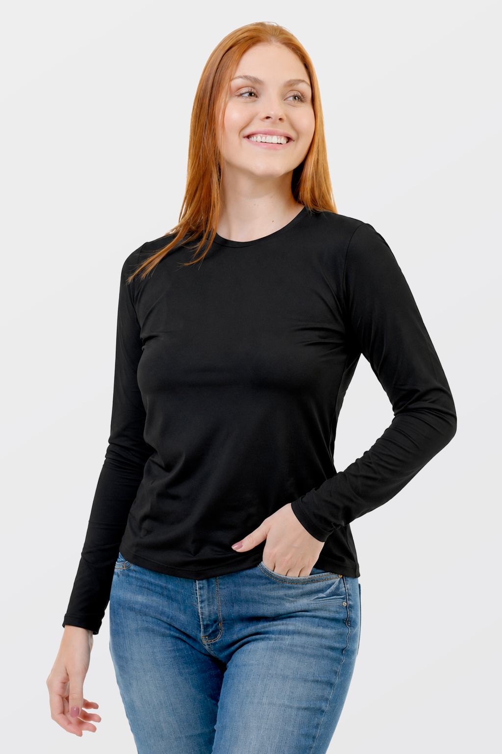 Camiseta Feminina Runner Básica Manga Longa