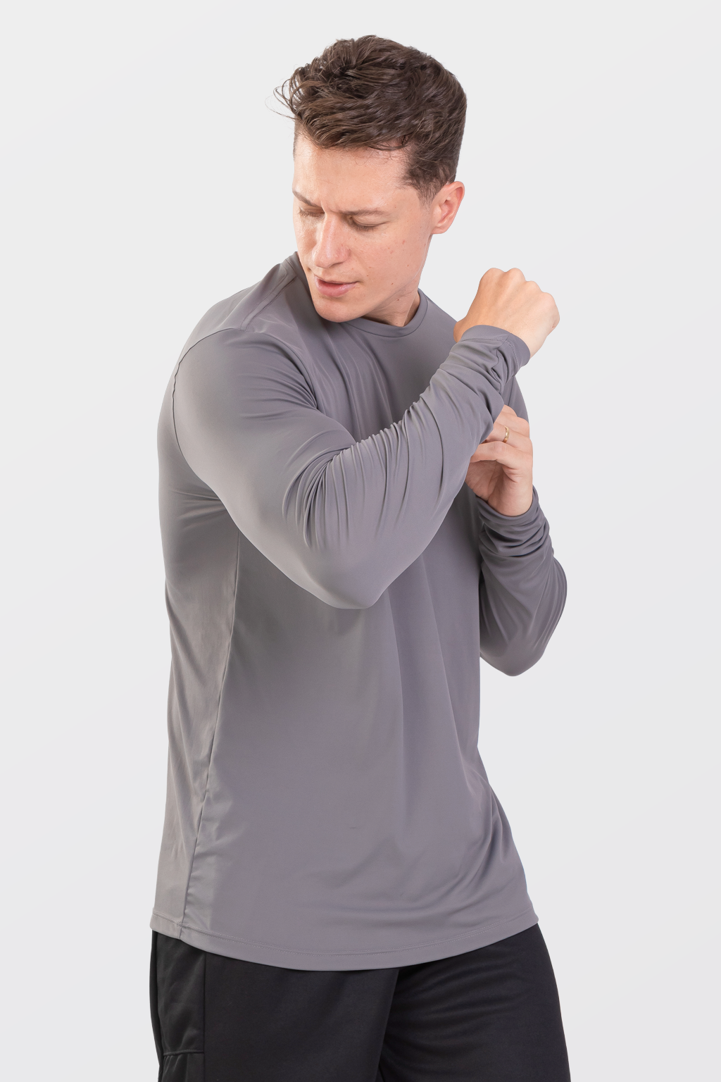 Camiseta Masculina Runner Básica Manga Longa