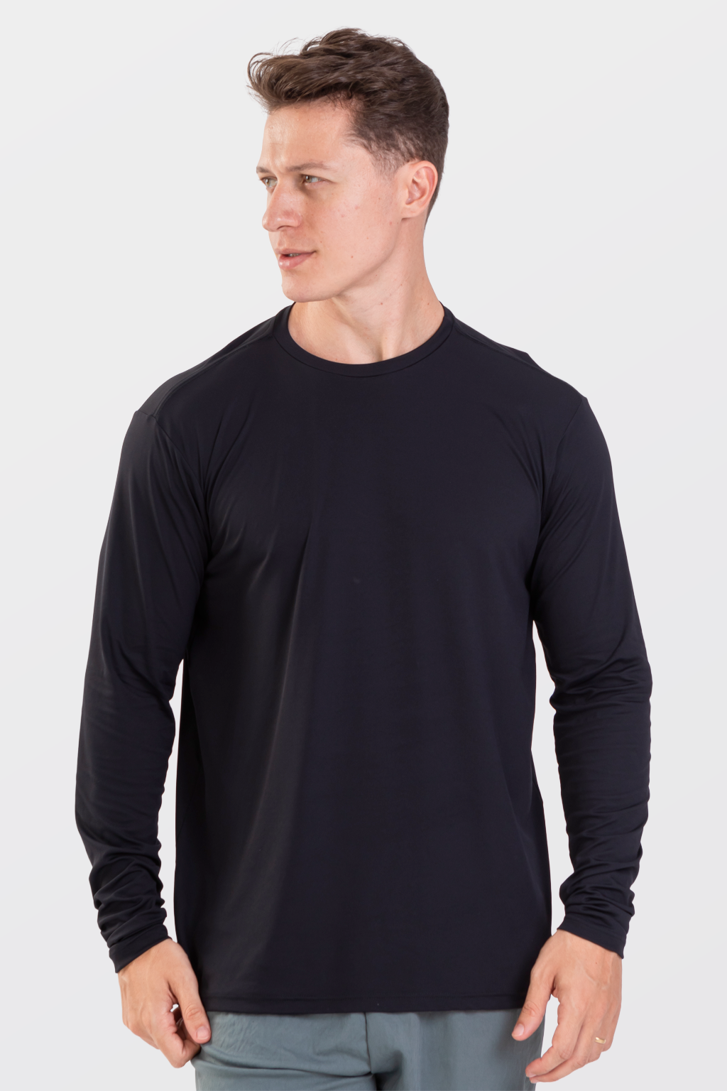 Camiseta Masculina Runner Básica Manga Longa