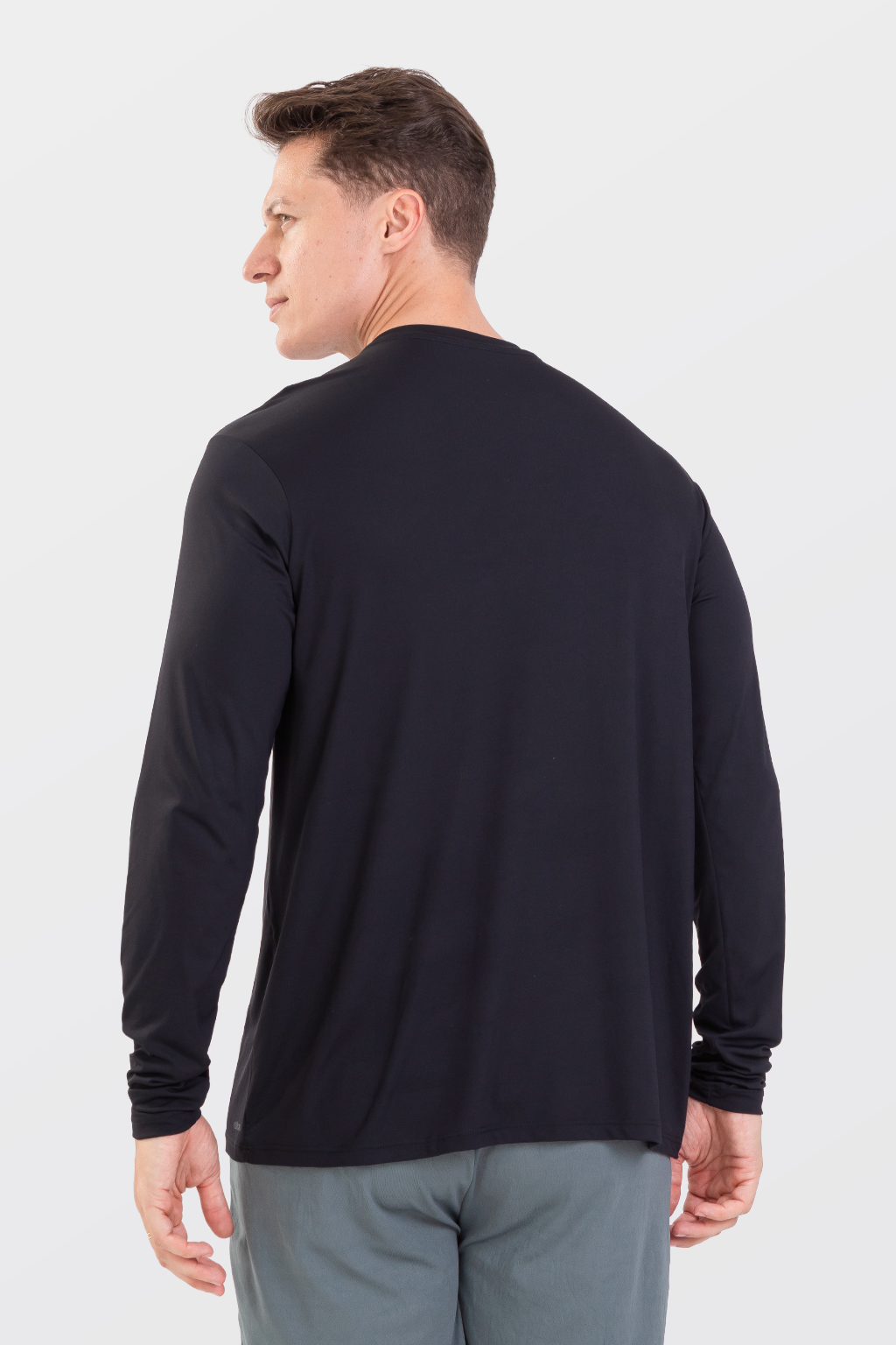 Camiseta Masculina Runner Básica Manga Longa