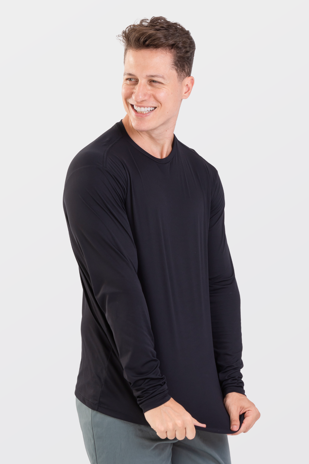 Camiseta Masculina Runner Básica Manga Longa